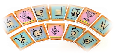 Jeu de 144 Glyphes Cosmiques